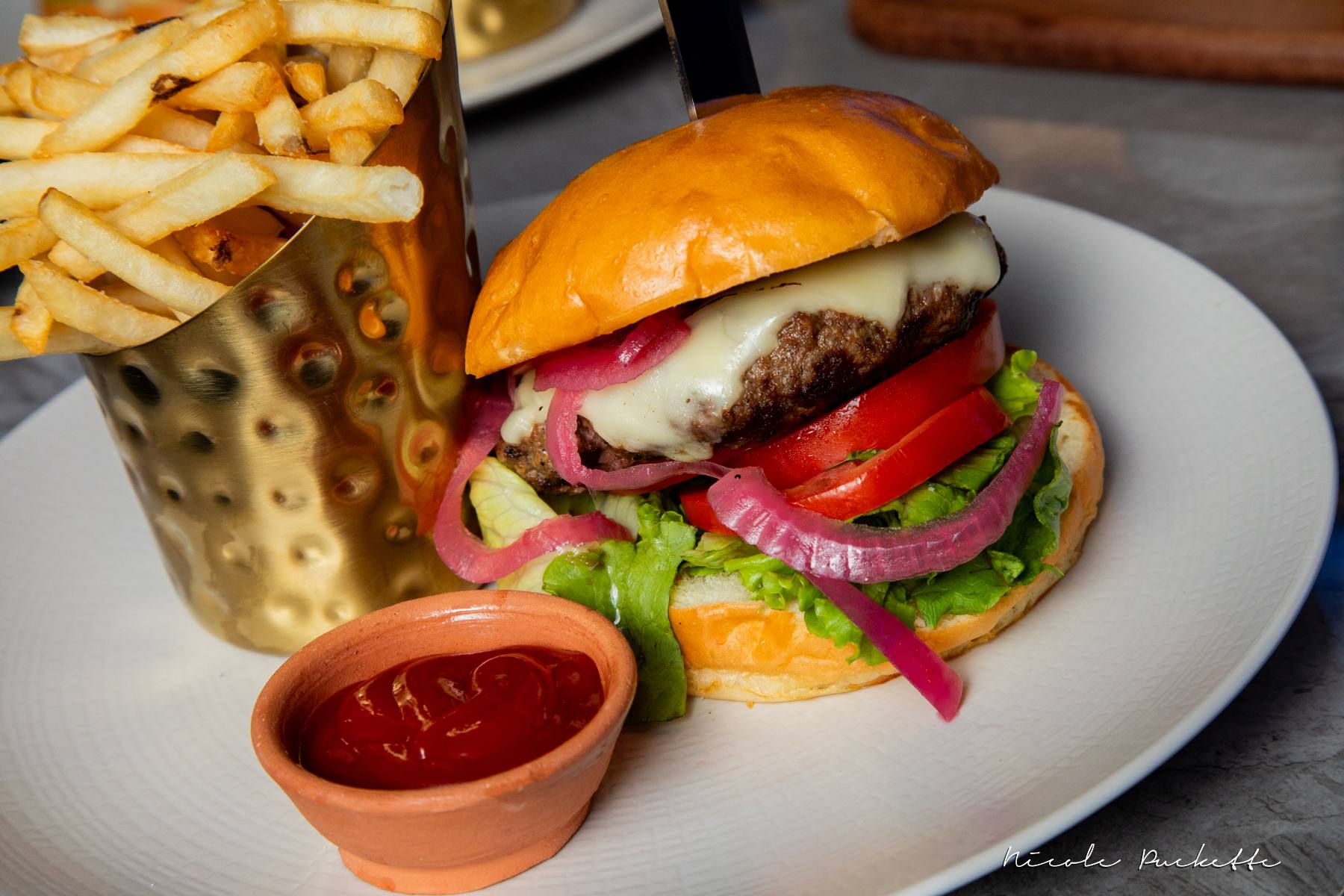 The Wagyu burger at Partake NYC